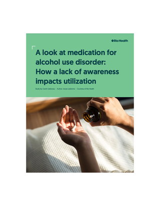 A look at medication for alcohol use disorder: How a lack of awareness impacts utilization