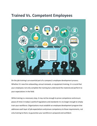 Trained Vs. Competent Employees