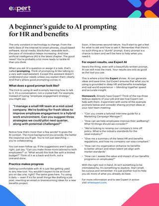 A beginner’s guide to AI prompting for HR and benefits