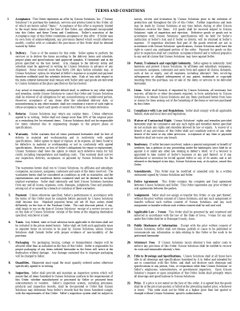 Unison Solutions Purchase Terms & Conditions