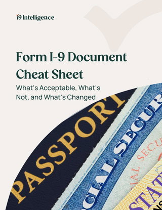 Form I-9 Document Cheat Sheet