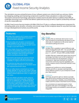 Global-Fixed Income Security Analytics