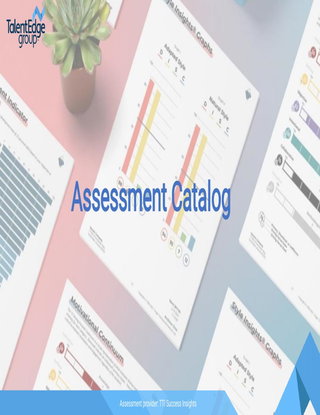 Talent Edge Group Assessment Catalog