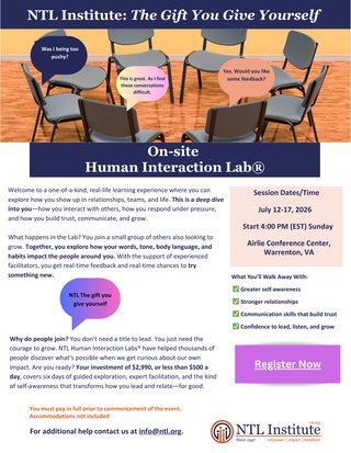 Human Interaction Laboratory® In person - July 2026