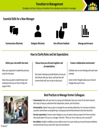 Transition to Management