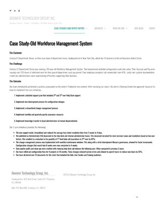  Study-Old Workforce Management System