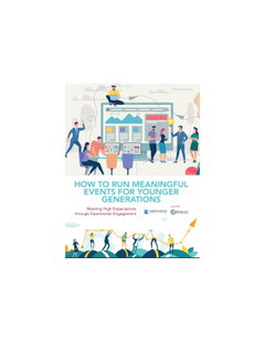 HOW TO RUN MEANINGFUL EVENTS FOR YOUNGER GENERATIONS