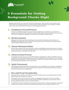 5 Essentials for Getting Background Checks Right