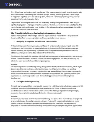 Top HR Challenges in 2026