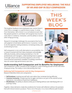 Supporting Employee Wellbeing: The Role of HR and EAP in Self-Compassion