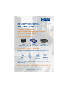 Injection Molding Capacity When You Need It: 125–2,600 Ton Presses Available 