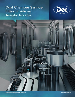 Dual Chamber Syringe Filling Inside an Aseptic Isolator