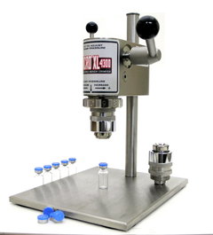 Bench-top vial crimper