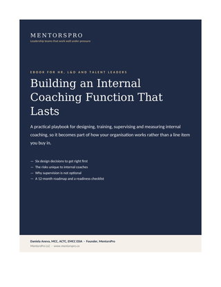 Internal coaching