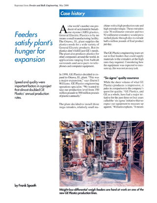 Feeders satisfy plants hunger for expansion.