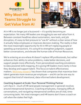Why Most HR Teams Struggle to Get Value from AI