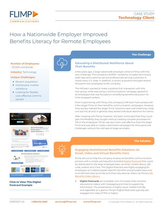 How a Nationwide Employer Improved Benefits Literacy for Remote Employees