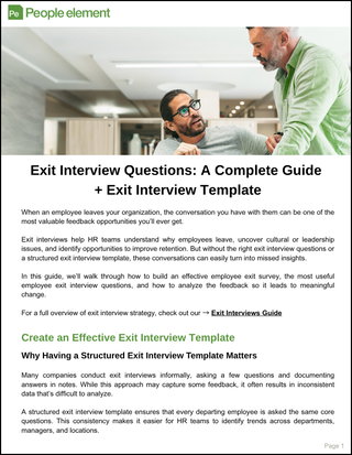 Exit Interview Questions A Complete Guide + Exit Interview Template