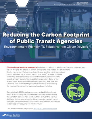 Reducing the Carbon Footprint of Public Transit Agencies