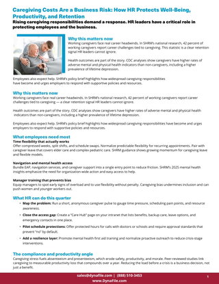 Caregiving Costs Are a Business Risk: How HR Protects Well-Being, Productivity, and Retention