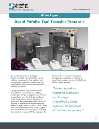 Avoid Pitfalls: Tool Transfer Protocols