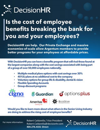 Low Cost Employee Benefits for Argentum Members