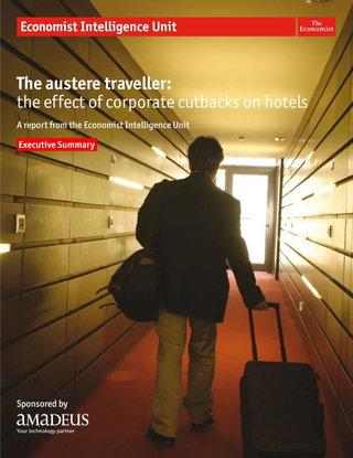 The Austere Traveller: the effect of corporate cutbacks on hotels