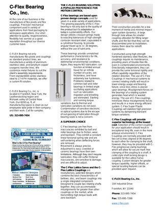 The C-Flex Bearing Solution: A Popular Preference for Motion Control