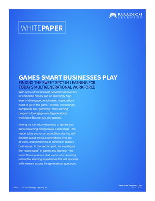 Games Smart Companies Play
