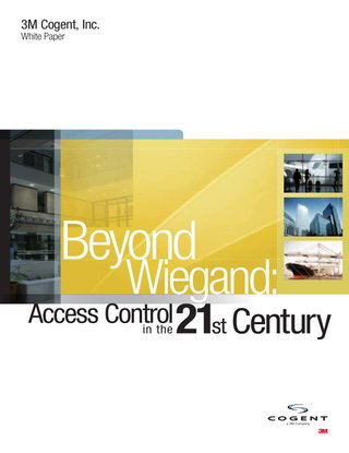 Beyond Wiegand