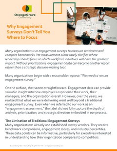 Why Engagement Surveys Don’t Tell You Where to Focus