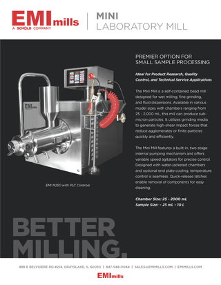 EMI Lab Mini Mill Brochure