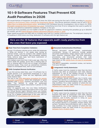 10 I-9 Software Features That Prevent ICE Audit Penalties in 2026