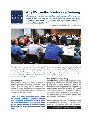 Why We Loathe Leadership Training