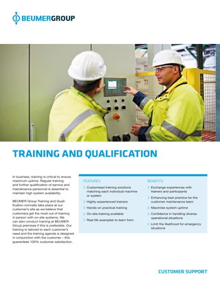 Training and Qualification