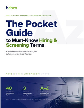 The Pocket Guide To Must-Know Hiring & Screening Terms