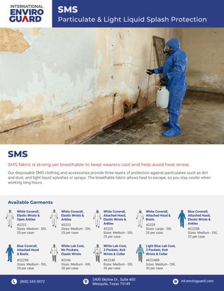 SMS Protective Clothing | Sales Sheet