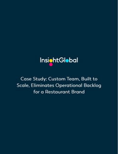 Custom Team, Built to Scale, Eliminates Operational Backlog for a Restaurant Brand