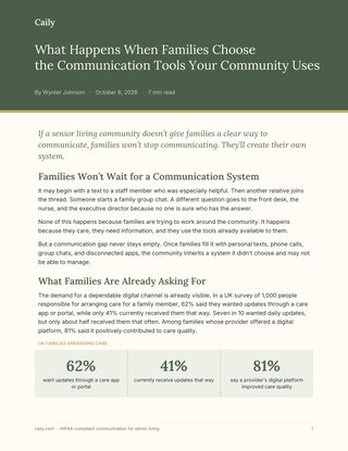 What Happens When Families Choose the Communication Tools Your Community Uses