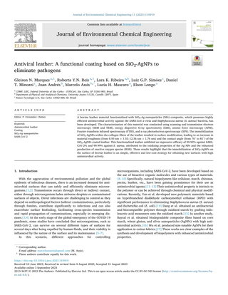 Antiviral Leather: A Functional Coating Based on SiO2-AgNPs to Eliminate Pathogens