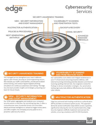 Edge Cybersecurity Services