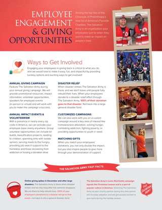 EMPLOYEE ENGAGEMENT & GIVING OPPORTUNITIES