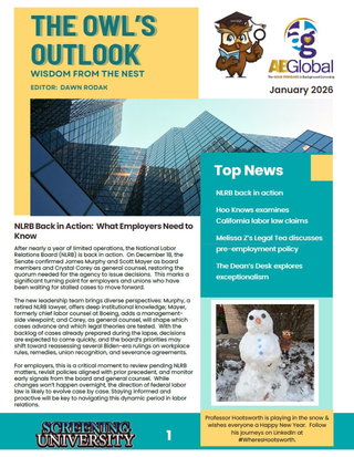 January 2026 Owls Outlook