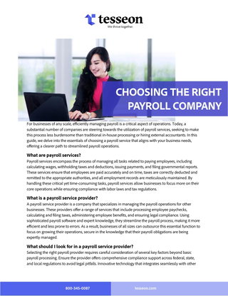 Choosing the Right Payroll Company