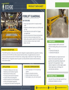 Forklift Guardrail Data Sheet