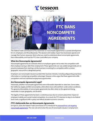 FTC Bans Noncompete Agreements