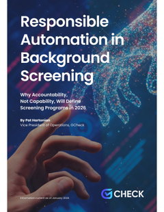 Responsible Automation in Background Screening