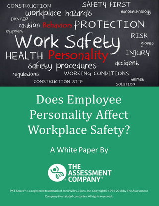 Does Employee Personality Affect Workplace Safety?