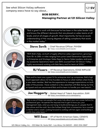 121 Silicon Valley Testimonials