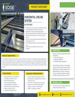 Horizontal Lifeline System Data Sheet